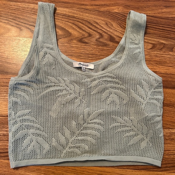 NWT Madewell Palm - Stitch Crop Sweater Tank XS - Picture 4 of 5